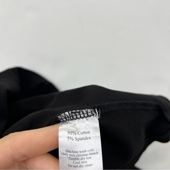 Duffield Lane Black Funnel Neck Emmerson Sweatshirt Dress - Picture 5 of 6